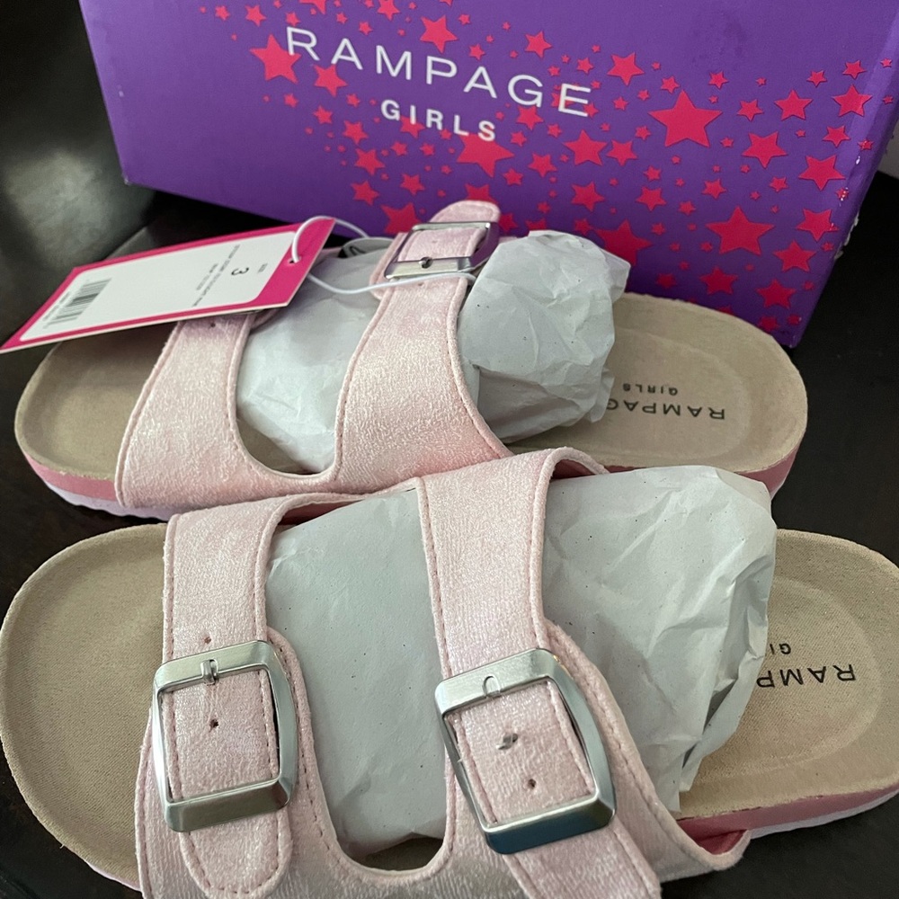 New in Box Rampage size 3 girls shoes sandals